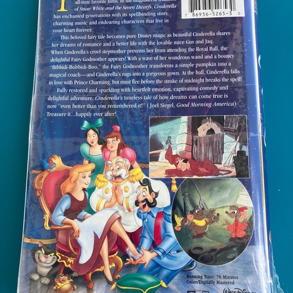 Disney Cinderella VHS - Picture 2 of 4